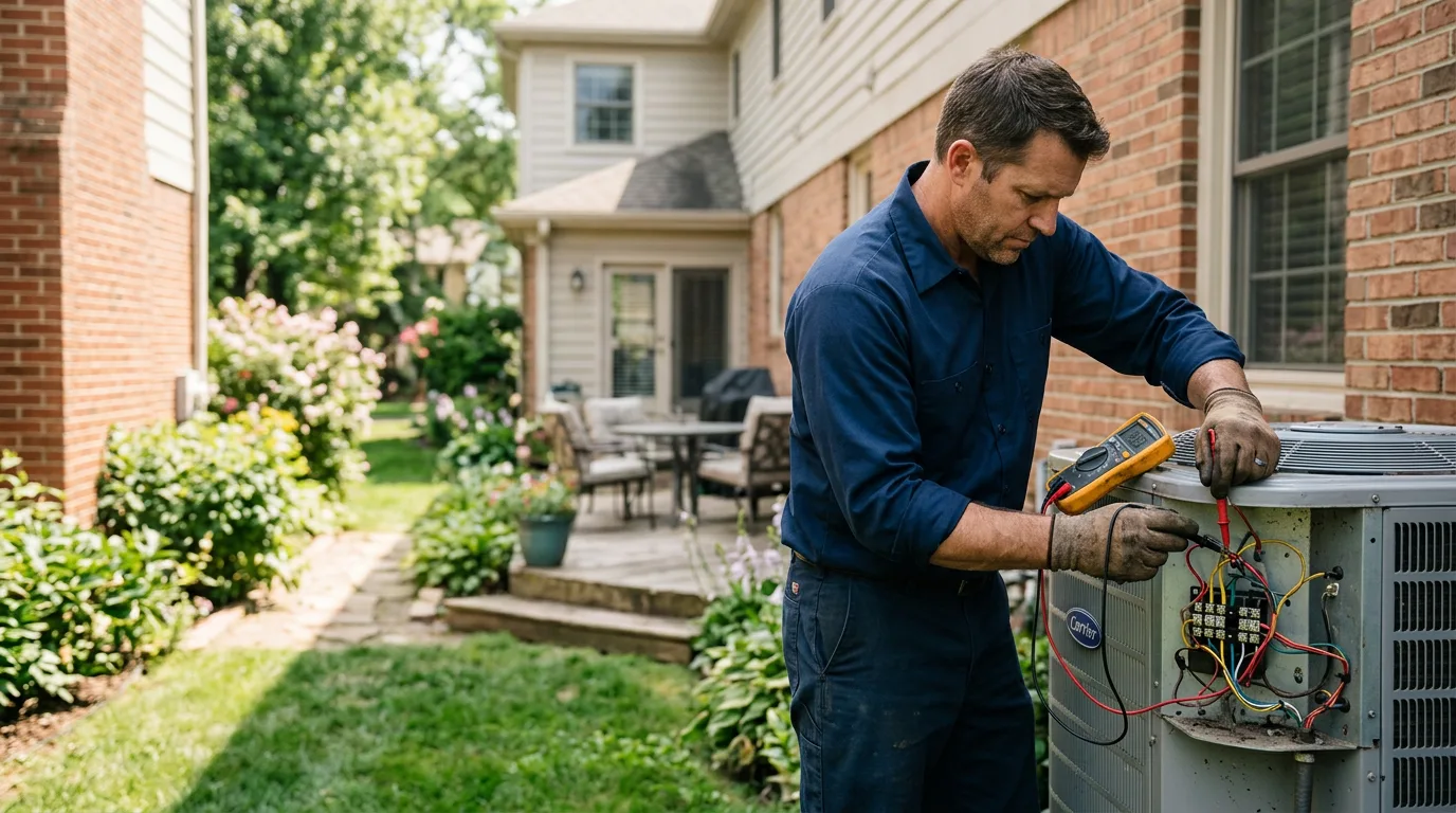 HVAC technician working near Crook, CO